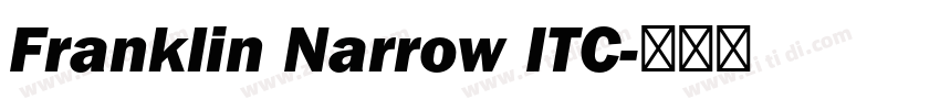 Franklin Narrow ITC字体转换